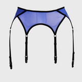 six strap mesh garter belt