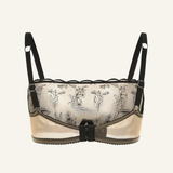 Kim High Neck Embroidery Bra