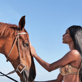 Kim High Neck Embroidery Bra