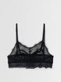 floral lace longline soft bra