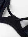 cutout microfiber underwire bra