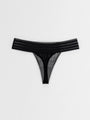 ecological lace and cotton thong
