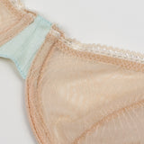 lace and jersey underwire bra