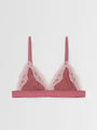 lace trimmed jersey bralette