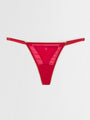 Mesh adjustable high cut thong