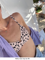 printed underwire bikini top