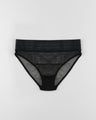 Else Lingerie lace trimmed stretch tulle brief black
