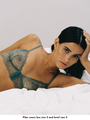 embroidered tulle longline bralette