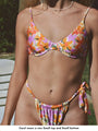 floral underwire bikini top