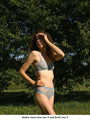 mid rise structured stretch lace and tulle brief