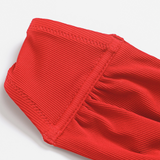 ilda strapless bikini top rosso