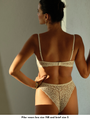 lace trimmed high leg brief