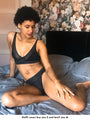 ecological lace and cotton thong
