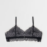 adjustable lace and jersey soft bra