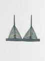 embroidered tulle bralette