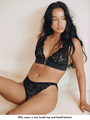 floral lace cheeky brief