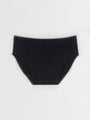 ribbed full briefs rosa black